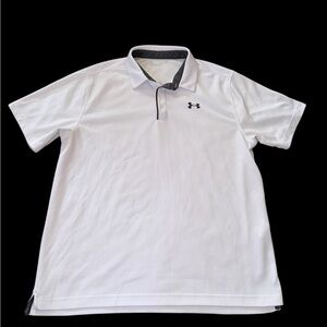 Under Armour Polo T Shirt 100% Polyester Men Size XL Loose Fit